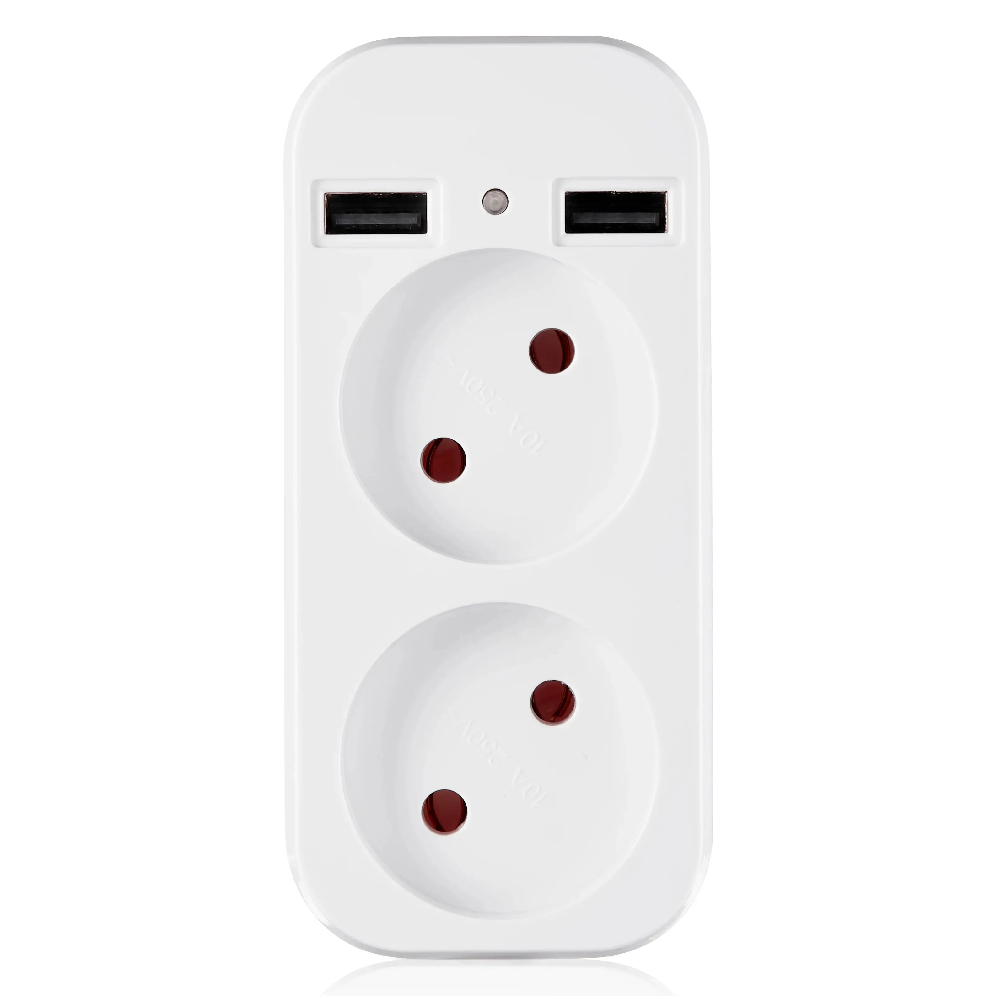 

Европейский стандарт и немецкий стандарт от одного до двух, с розеткой 2 USB, выход 5 В, 2 А, TDM