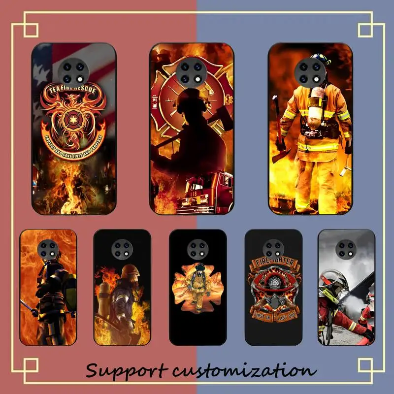 

Firefighter Heroes Fireman Phone Case For Xiaomi Redmi Note 8A 7 5 Note 8pro 8T 9Pro TPU Coque for note 6pro Funda Capa