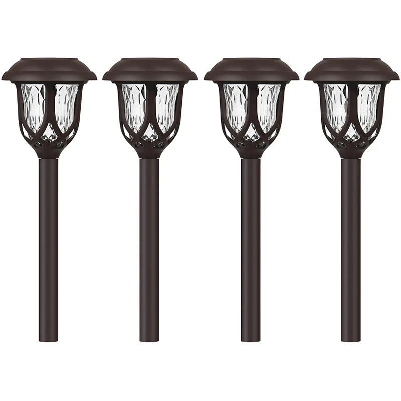 

Solar Lights Outdoor Decorative, 10 Pack Solar Pathway Lights Waterproof LED Solar Garden Lights Solar Powered Outdoor