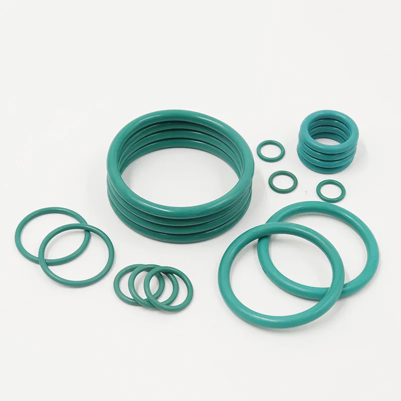 

5PCS Green Rubber Ring FKM O Ring Seal CS 5mm OD22/25/28/30/32/35/38/40/42/45/48/50mm Rubber O Rings Seal Gasket Washer for Car