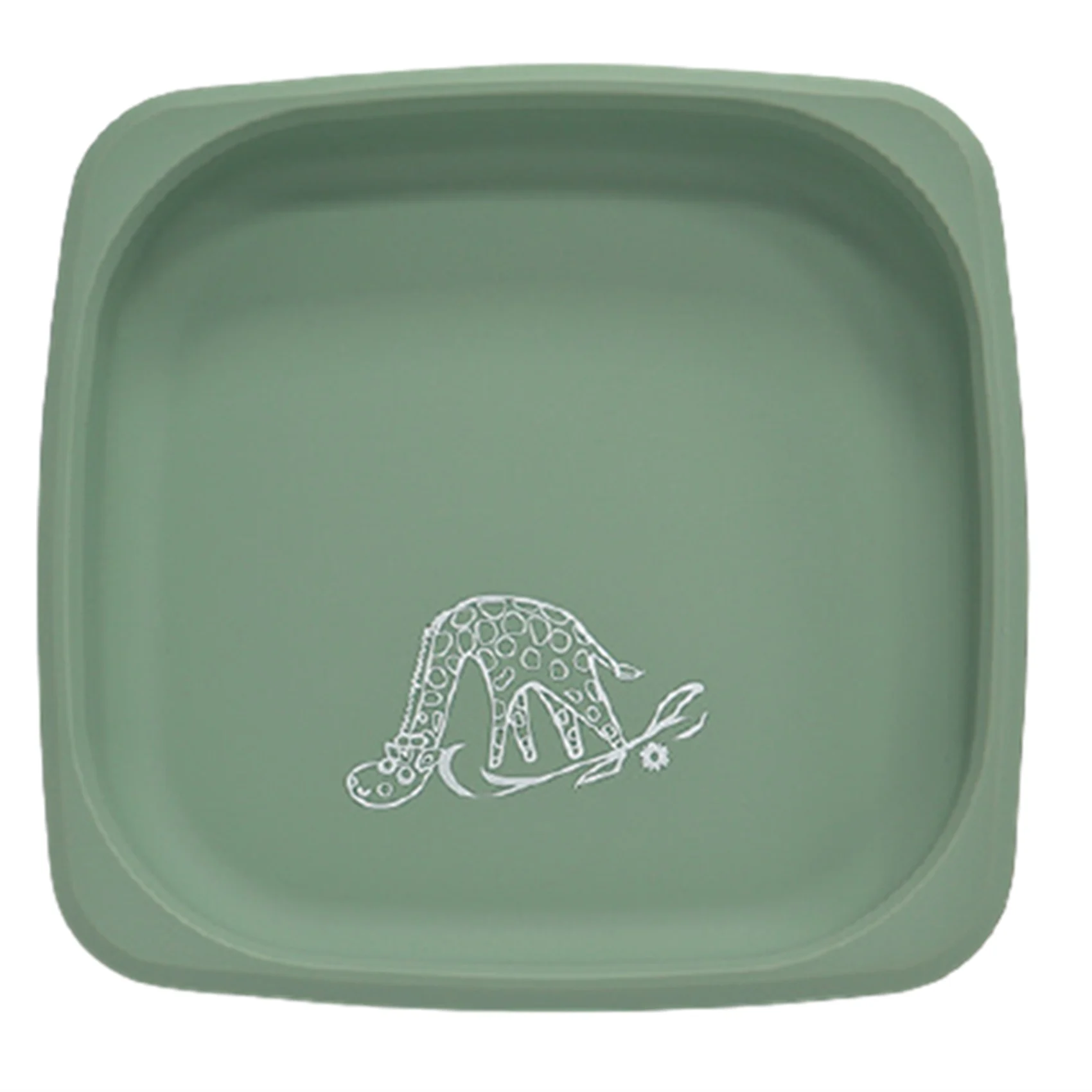 

Food Grade Silicone Square Plate Silicone Children's Plate Multi-Purpose Plate Suction Plate B