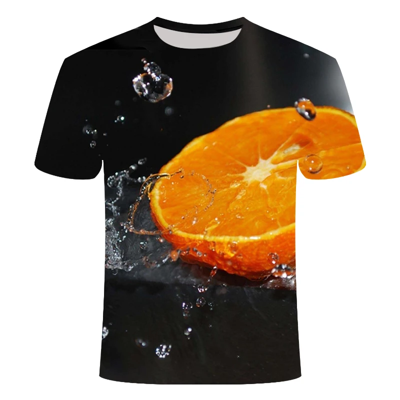 

2023 Lemon T Shirt Summer Men Women Oranges T -shirt 3D Print Fruit Short Sleeve Tee Hip Hop Street Top O Neck Harajuku Pullover