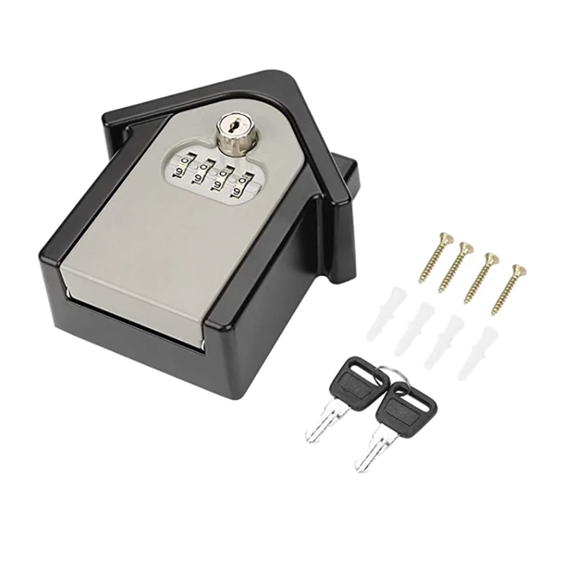 

Aluminum Alloy Double Password Key Box Wall Safe