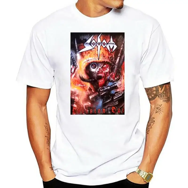 

Sodom Large T-Shirt Destruction Kreator Tankard Exodus Overkill Venom Dark Angel Summer O Neck Tops Tee Shirt