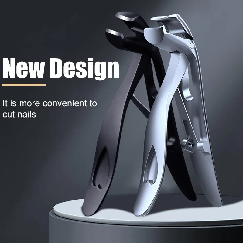 

Портативные ножницы для ногтей, ультраострые, зеркальные ножницы из нержавеющей стали для ногтей, широкие челюсти, открытие, анти-брызги, ма...