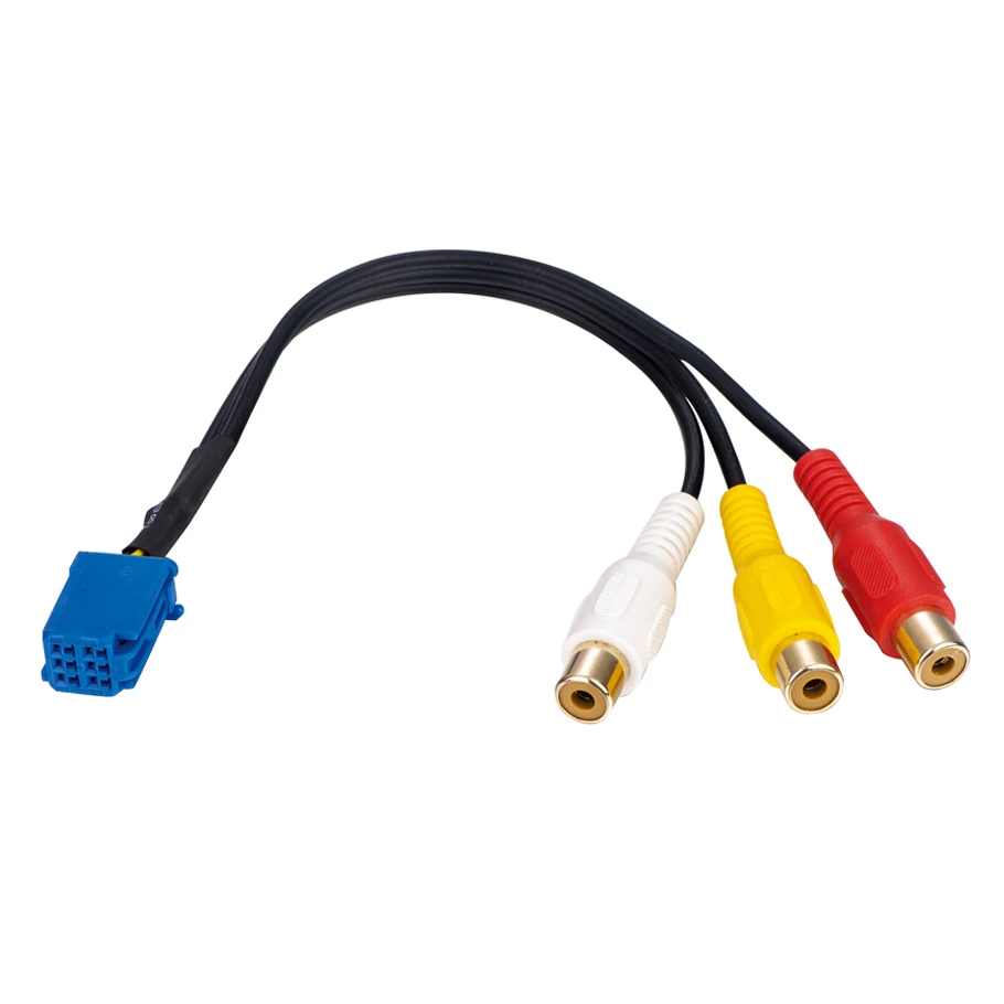 

Автомобильный стереокабель 12 В, 6 контактов, 3RCA, подходящий для стандартных аудиокоаксиальных динамиков, проводки, кабеля, линий