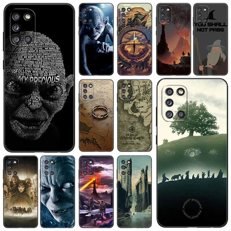 Футляр для телефона Fantasy Rings для Samsung Galaxy A01, A03, Core A02, A10, A20, S, A11, A30, A40, A41, A5 2017, A6, A8 Plus, A7 2018, чёрный чехол.