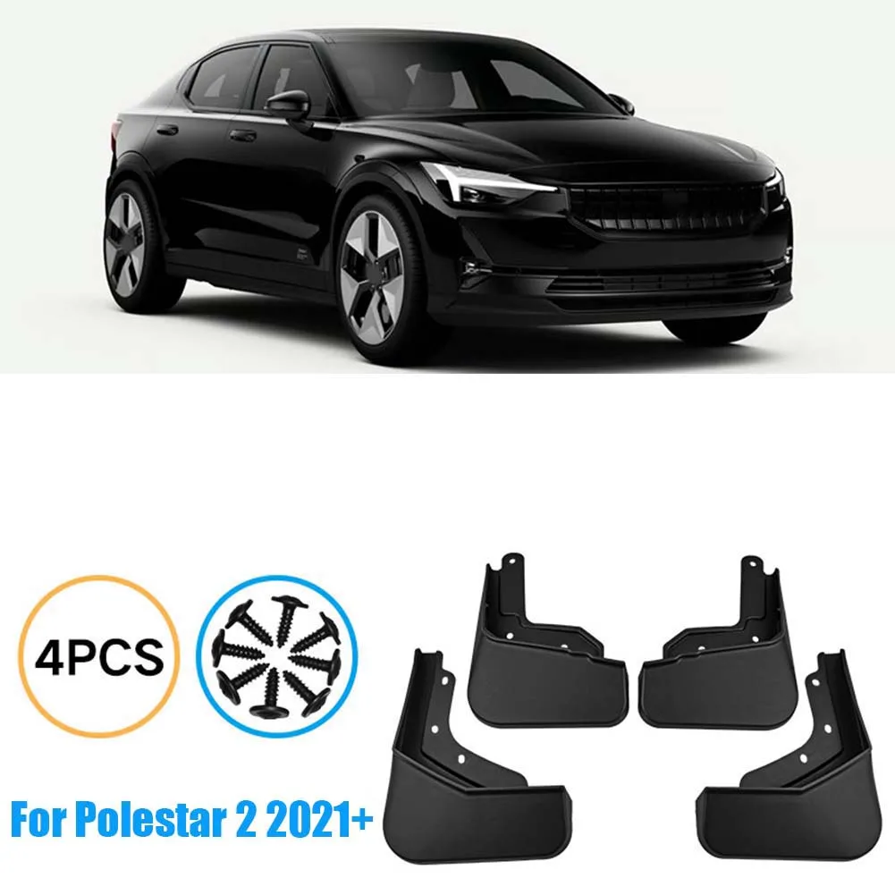 Брызговики от грязи брызговики 4 шт. крыло для Polestar 2 20212023 простой в использовании