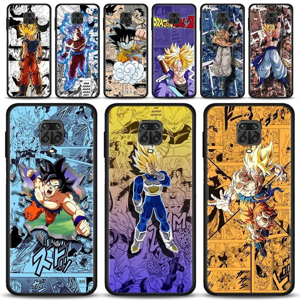Чехол для Xiaomi Redmi Note 11 10 9 8 7 Pro Max 9T 8T 9S чехол 9C 9A 8A 7A Dragon Ball Son Goku и Gohan Comics |