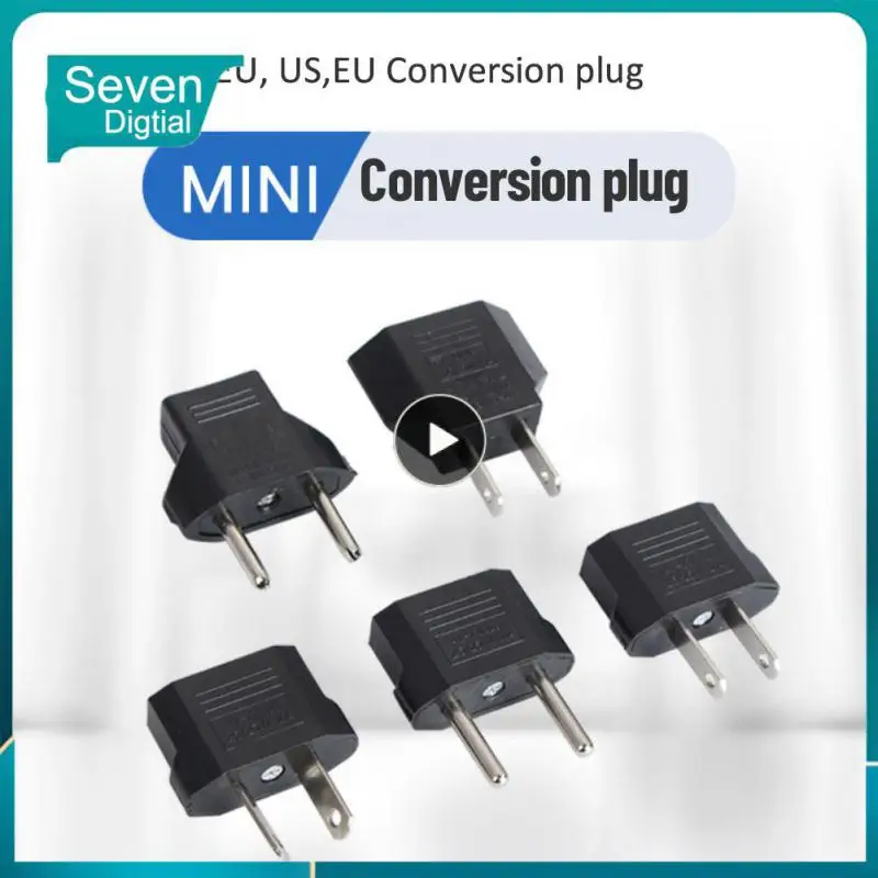 

2 Flat Pin Adapter Charger Outlet Us To Eu Plug Travel Electrical Socket Outlet Socket Adapter Socket Socket Us To Eu Plug Power