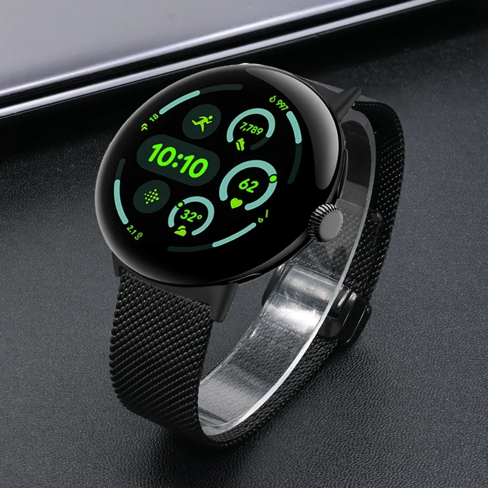 Металлический ремешок с магнитной застежкой для Google Pixel Watch 3 41 мм 45 миланский