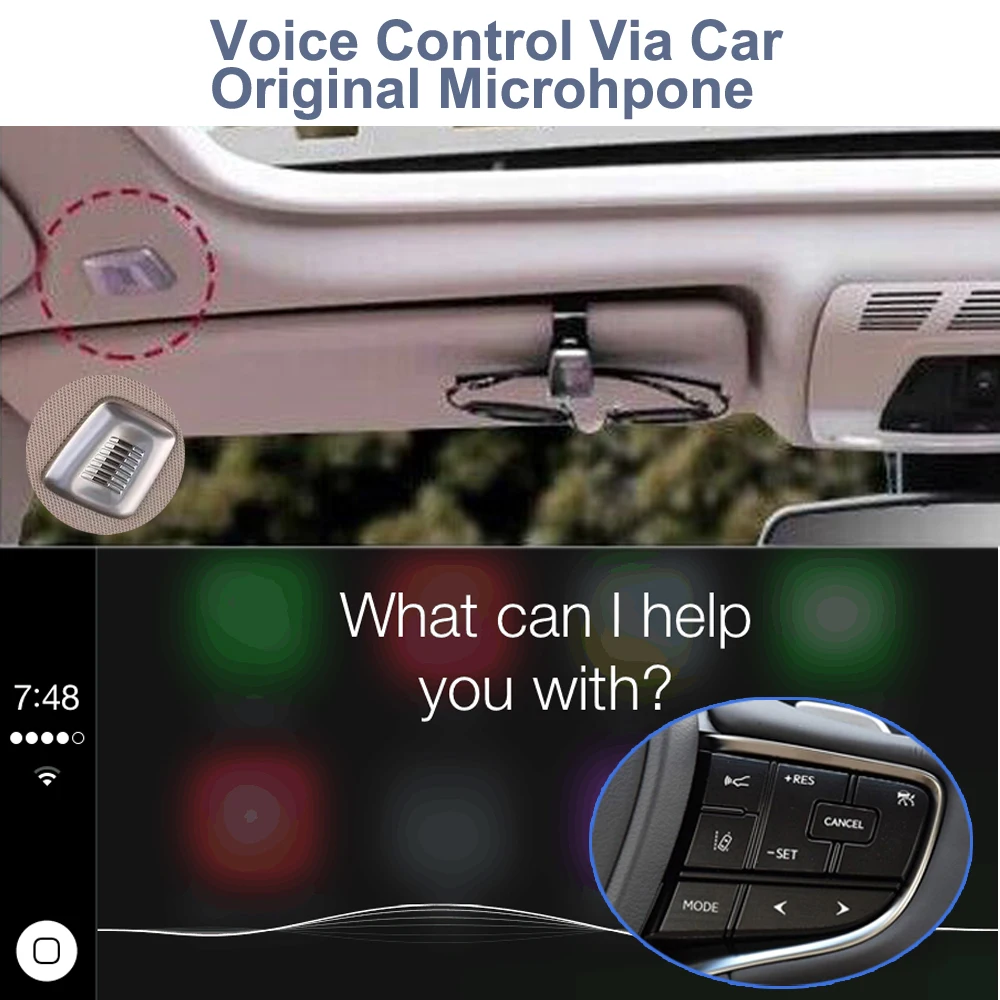 SINOSMART беспроводной CarPlay Android автоматический модуль для Lexus NX/IS/CT/ LS/ES 2014-2020