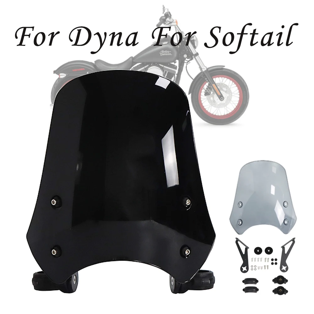 Универсальные ветровые дефлекторы для лобового стекла мотоцикла Dyna Softail FXDWG FXDB