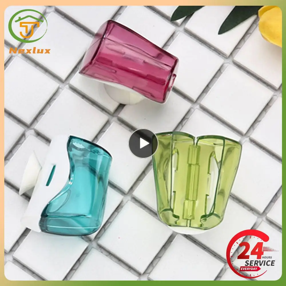 

1~8PCS Suction Cup Toothbrush Holder Protector Toothbrush Head Cover Wall Mounted Plastic Storage Case Travel Bathroom Home