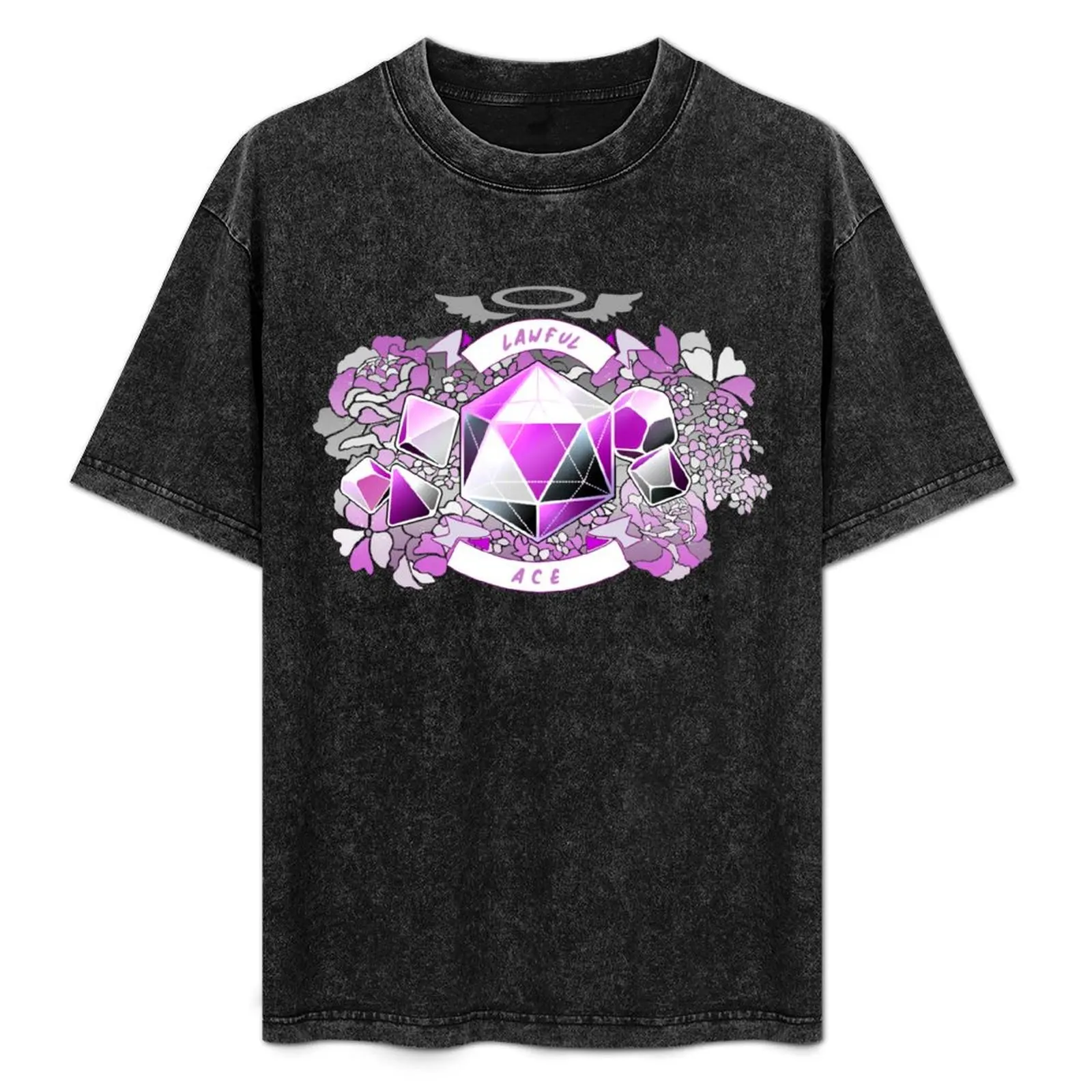 ЛГБТ-ролевая игра-футболка Lawful Ace футболка с рисунком большого размера аниме