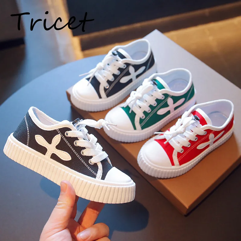

New Boys Girl's Sneakers Spring Autumn Breathable Slip On Children Canvas Shoes Casual Soft Sole Anti Slip Kids Sport Shoes