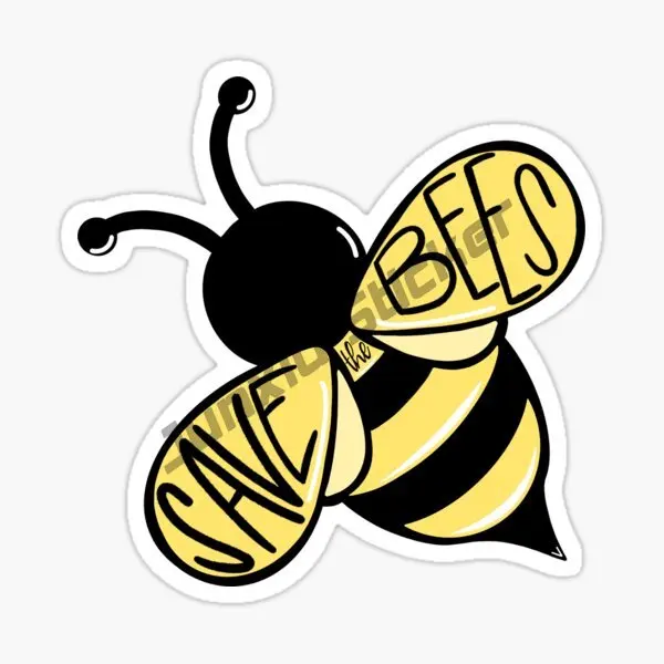 Стикер быть добрым пчела цветок Ретро дизайн красочное средство для защиты