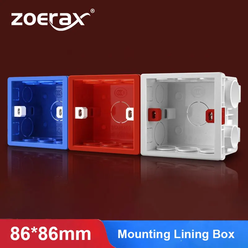 

ZoeRax Mounting Box Cassette Switch Socket Junction Box Hidden Concealed Internal Mounting Box Type 86 for Wall Plate