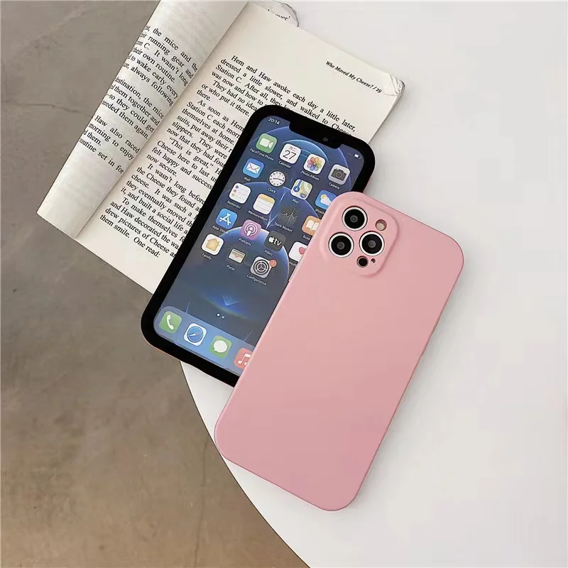 

Luxury Mobile phone Case For iPhone 13 12 11 Pro Max XS PC Material Contrast color Front and rear all-inclusive protective Cover