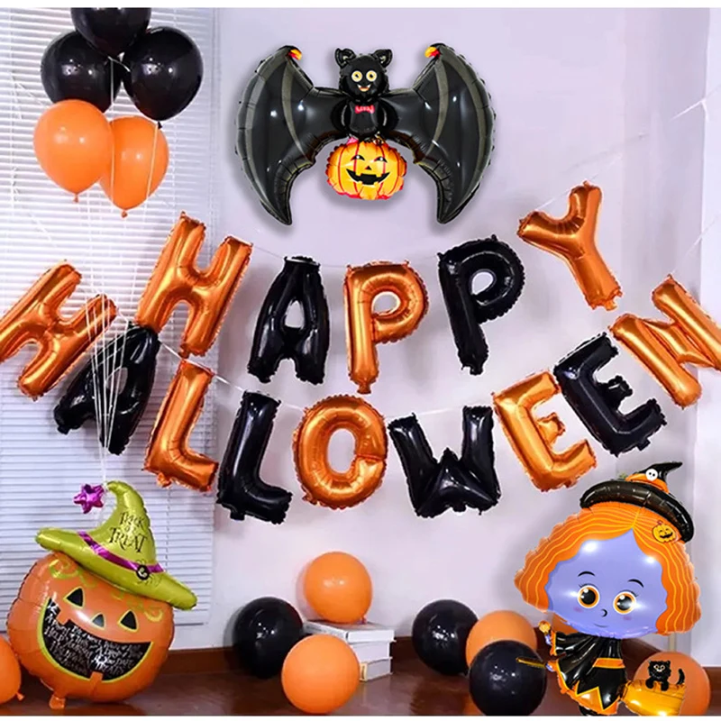 

14PC 16inch Balloons Family Decorations Happy Helloween Party Baloon Party Supplies