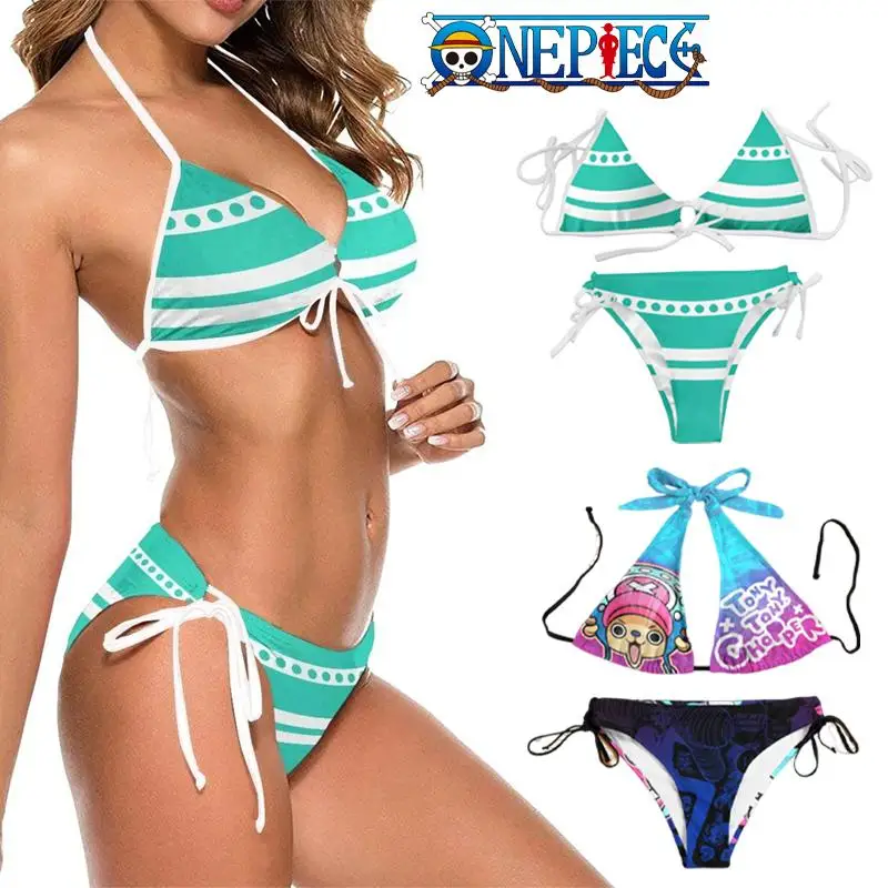 

Новый слитный купальник-бикини с мультяшным рисунком для косплея Nami Y2K, привлекательный женский комплект, удобная искусственная кожа