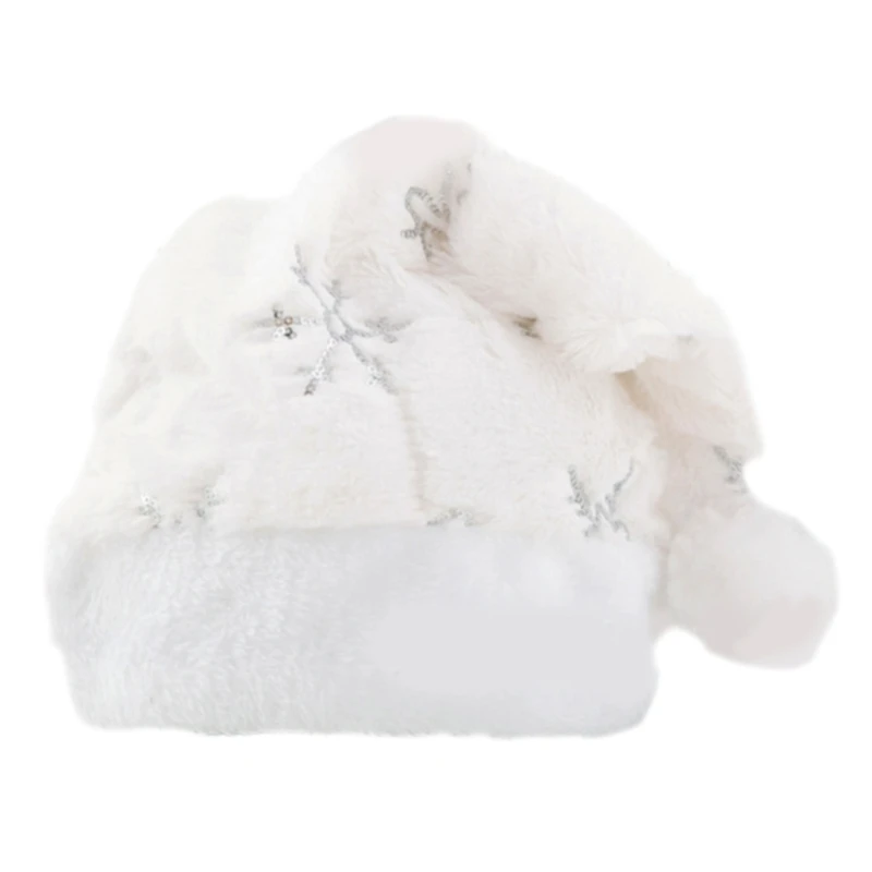 Веселая шапка эльфа с пайетками Шапки со снежинками Шляпа напуском