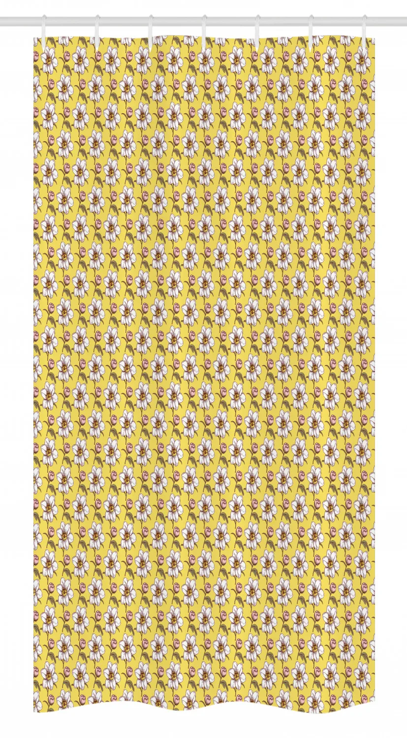 Набор занавесок для душа с розами и нарцидами винтажная занавеска из