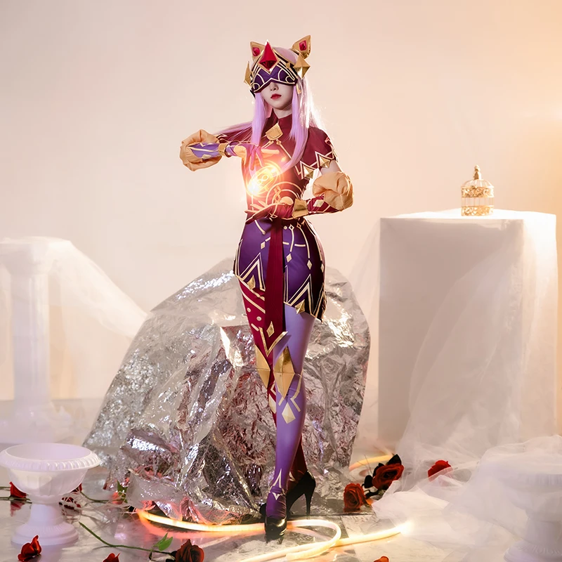 ROLECOS LOL Arcana Ahri Cosplay Costume Ahri Costumes Cosplay Sexy Women Suit Cosplay Outfit Halloween Outfit Full Set