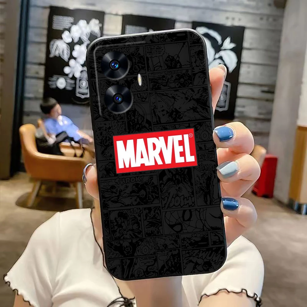 Чехол для телефона Marvel The Avengers Comics Realme C65 C63 C53 C35 C55 C33 C30 C21Y C20 C12 C11 GT 2 XT NARAO 20 30 50 Case Funda