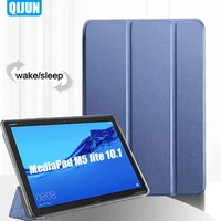 tablet case for huawei mediapad m5 lite 10 1 smart sleep wake tri fold full protective flip cover stand for bah2 w19 bah2 l09