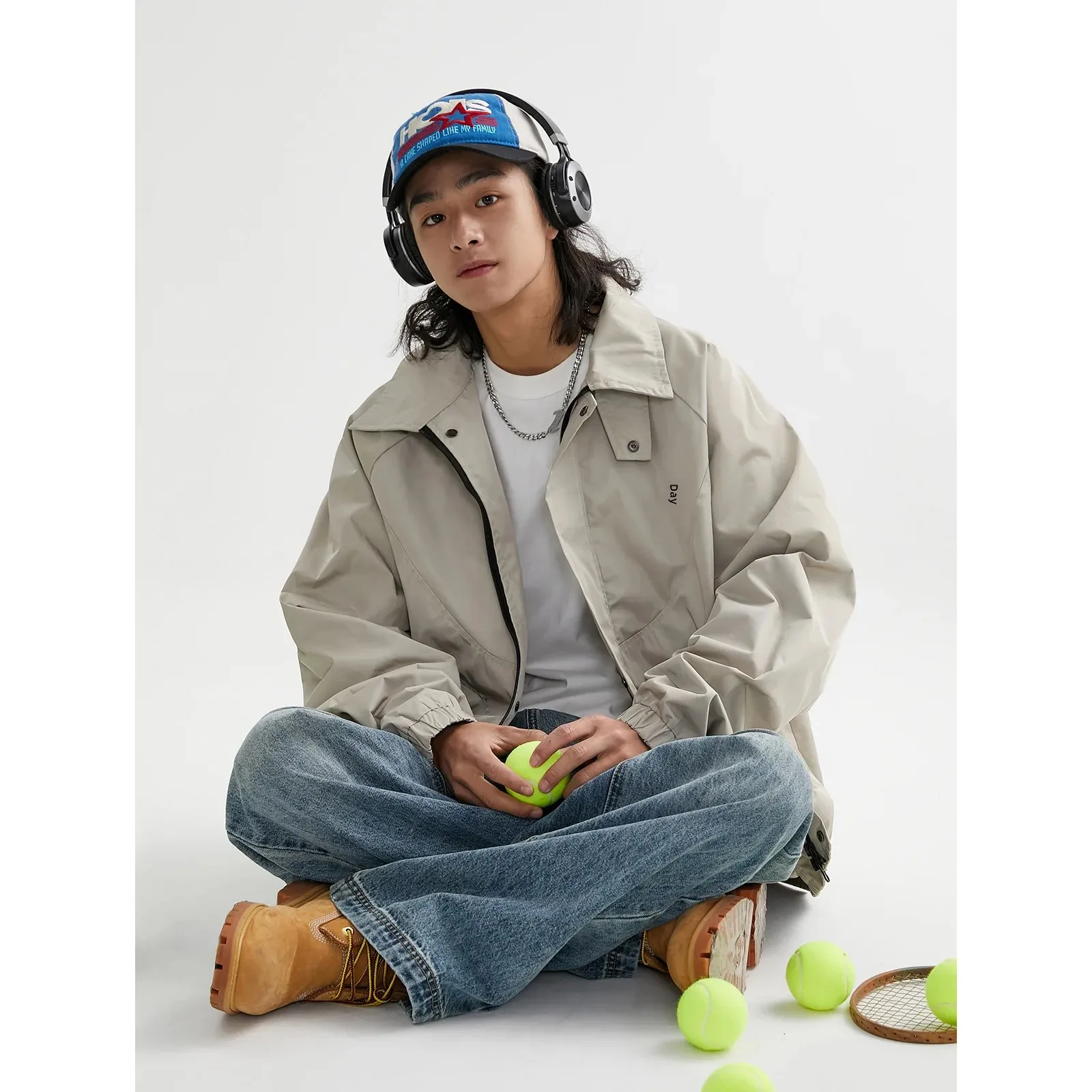 Городская мода Новинка Весна 2024 мужская куртка базовая стильная рабочая одежда с