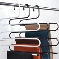5 layer s shape clothes hangers pants storage hangers cloth rack multilayer storage closet organizer clothing hangers