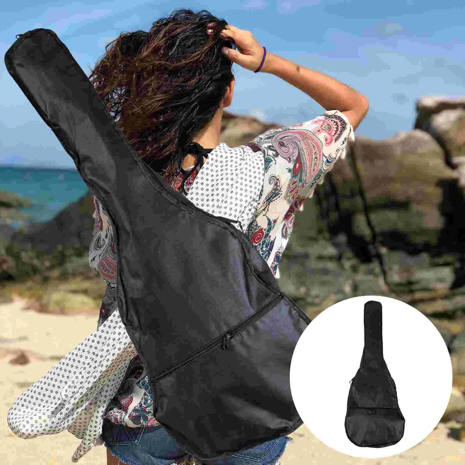 

Banjo Guitar Carrying Bag Instrument Mini Tote Pouch Waterproof Storage Container Reliable Handheld