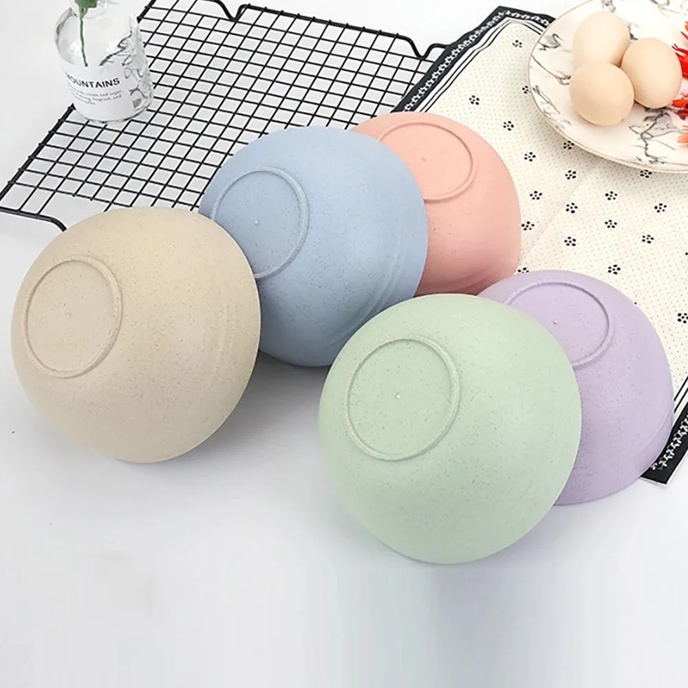 3/5 шт. круглые пластиковые миски для пшеничной соломы