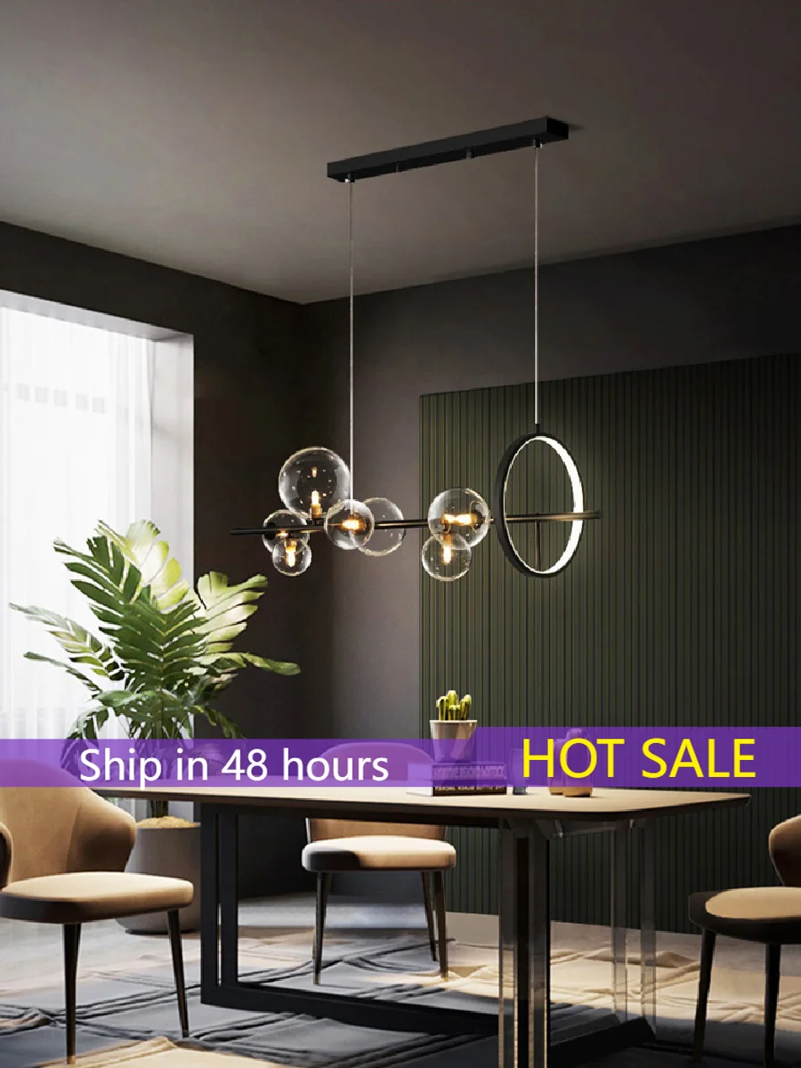 

Creative Hanging Lamp Home Decor Modern Suspension LED Minimalism Pendant Light Height Adjustable Room Decor Restaurant Cafe