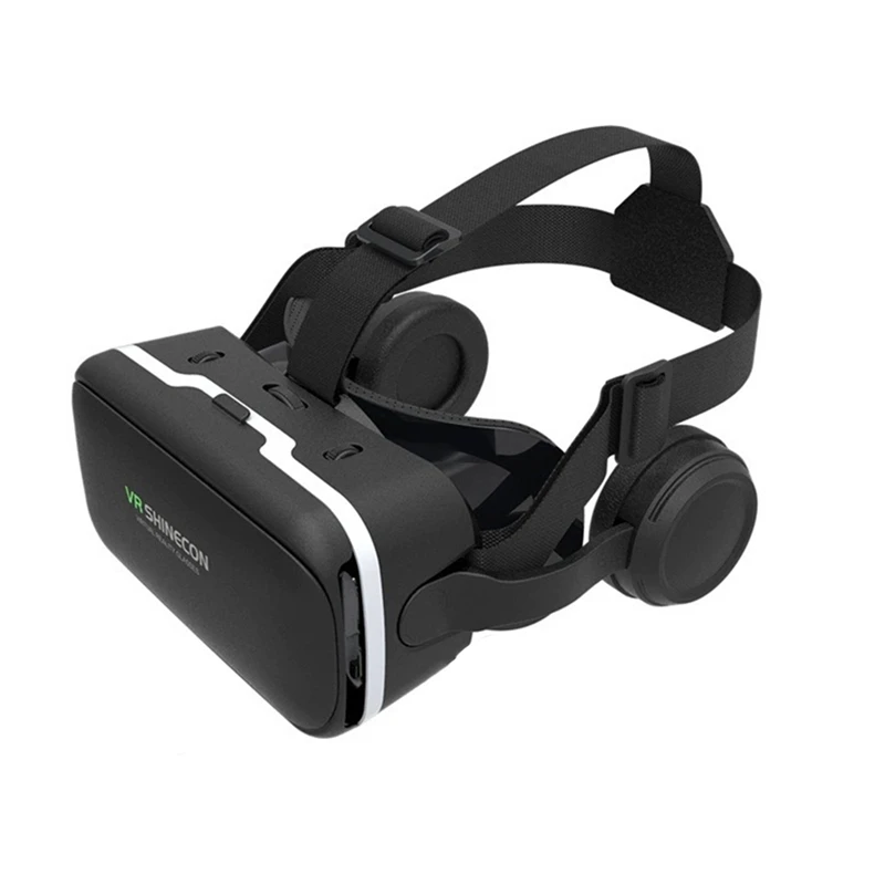 

Hot-VR SHINECON G04E 3D VR Glasses Headset With Earphones For 4.7-6.0 Inches Android IOS Smart Phones