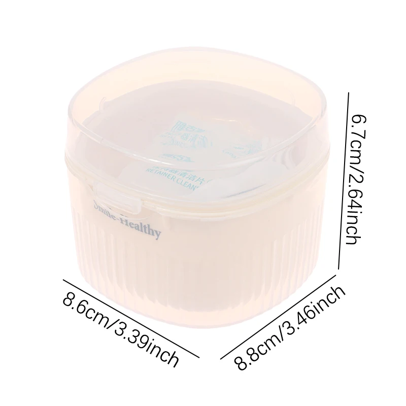 Для хранения протеза Box Портативный зуб для замачивания небольшой и портативный