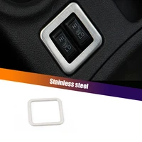 for mitsubishi outlander 2014 2016 accessories stainless steel car seat heating button bright circle frame decoration cover trim