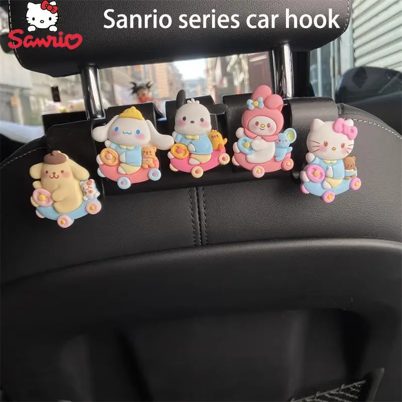 

Sanrio Cinnamoroll My Melody Hello Kitty Car Hook Up Kawaii Decorate Multifunction Storage Portable Ornament Girlfriend Gift