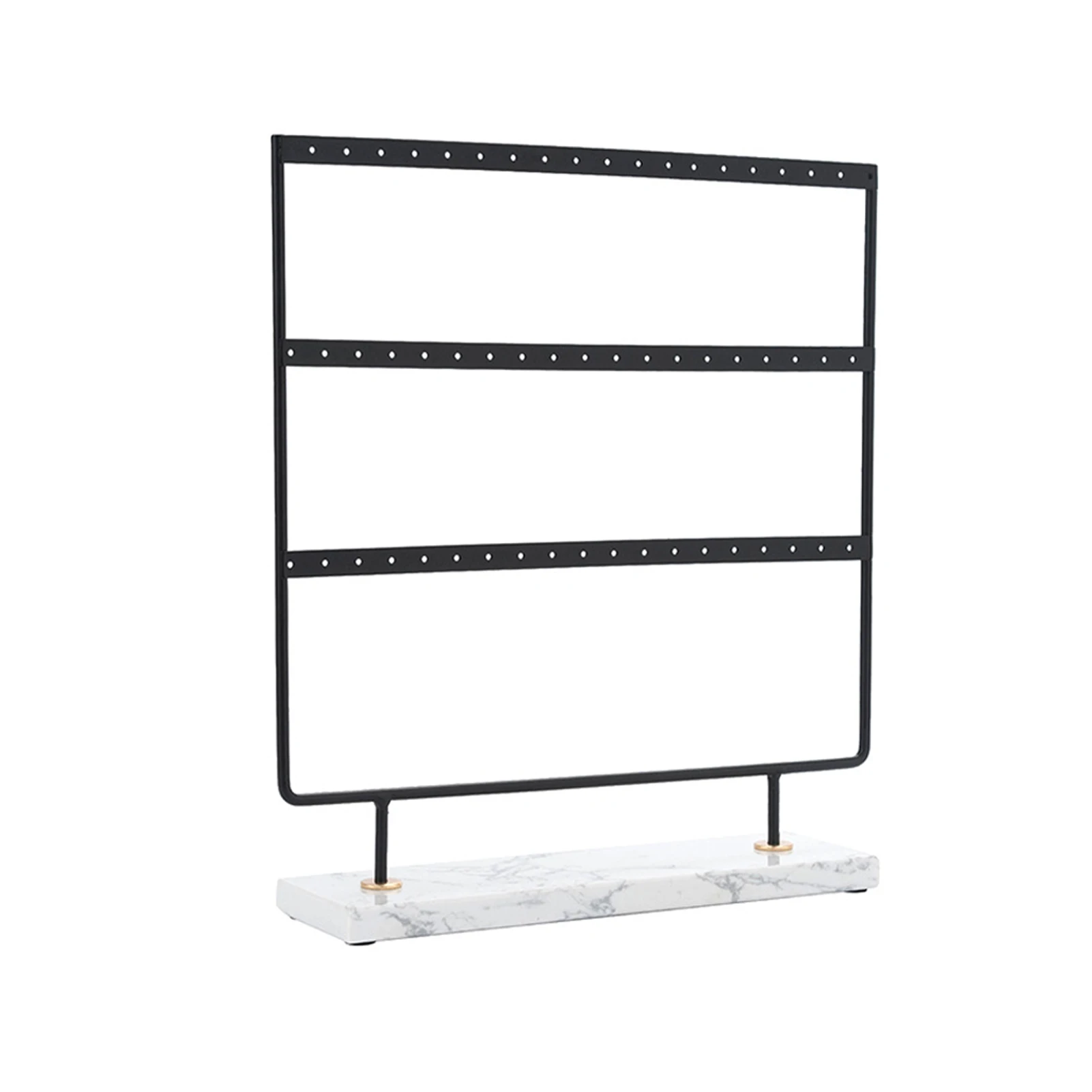 

Ornament Show Bedroom Decoration Home Earring Storage Metal Display Stand Necklace With Base Pendant Jewelry Rack Free Standing