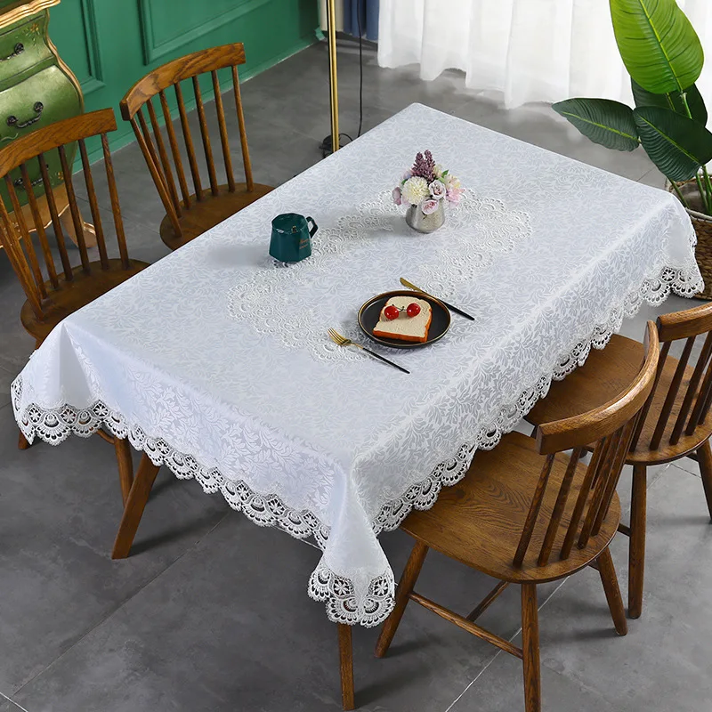 

Restaurant round tea table cloth European lace tablecloth_DAN86