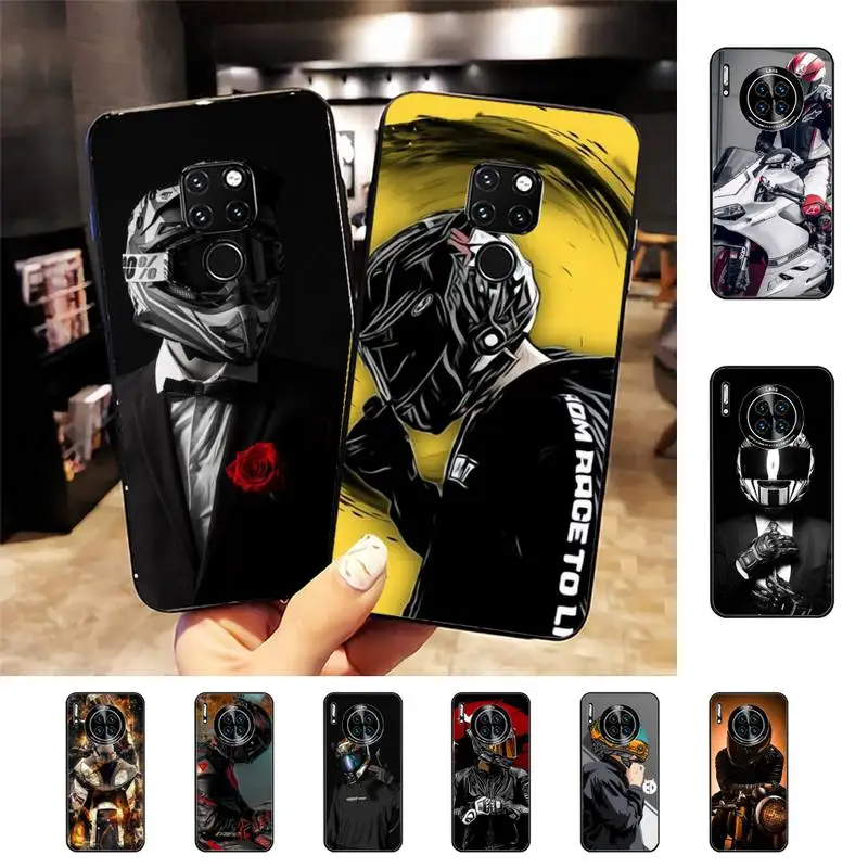 Fashion Motorcycle Man Phone Case For Huawei Nova 3I 3E mate 20lite 20Pro 10lite Luxury funda case