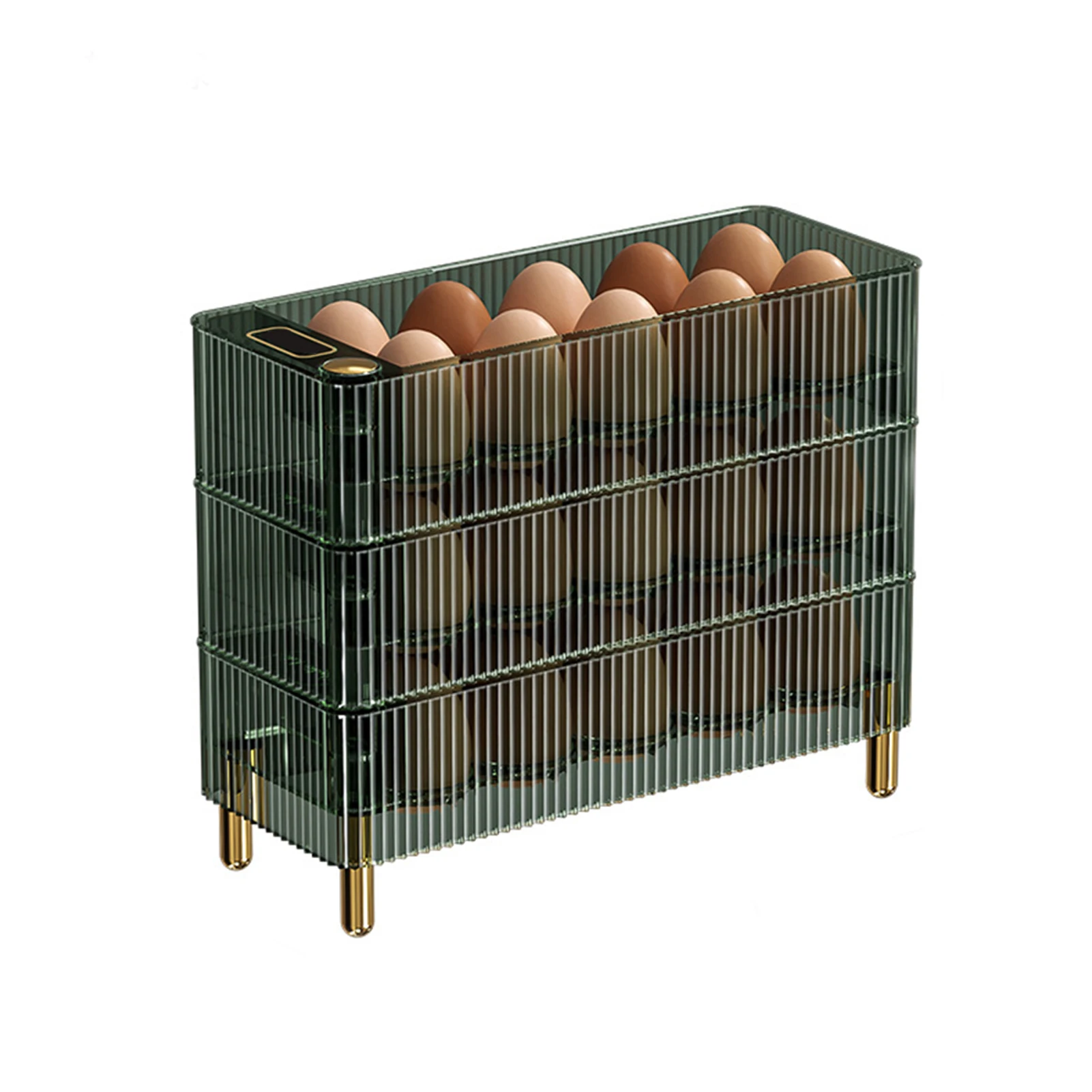 

Креативная вращающаяся коробка для хранения яиц, большая емкость, холодильник, контейнер для яиц