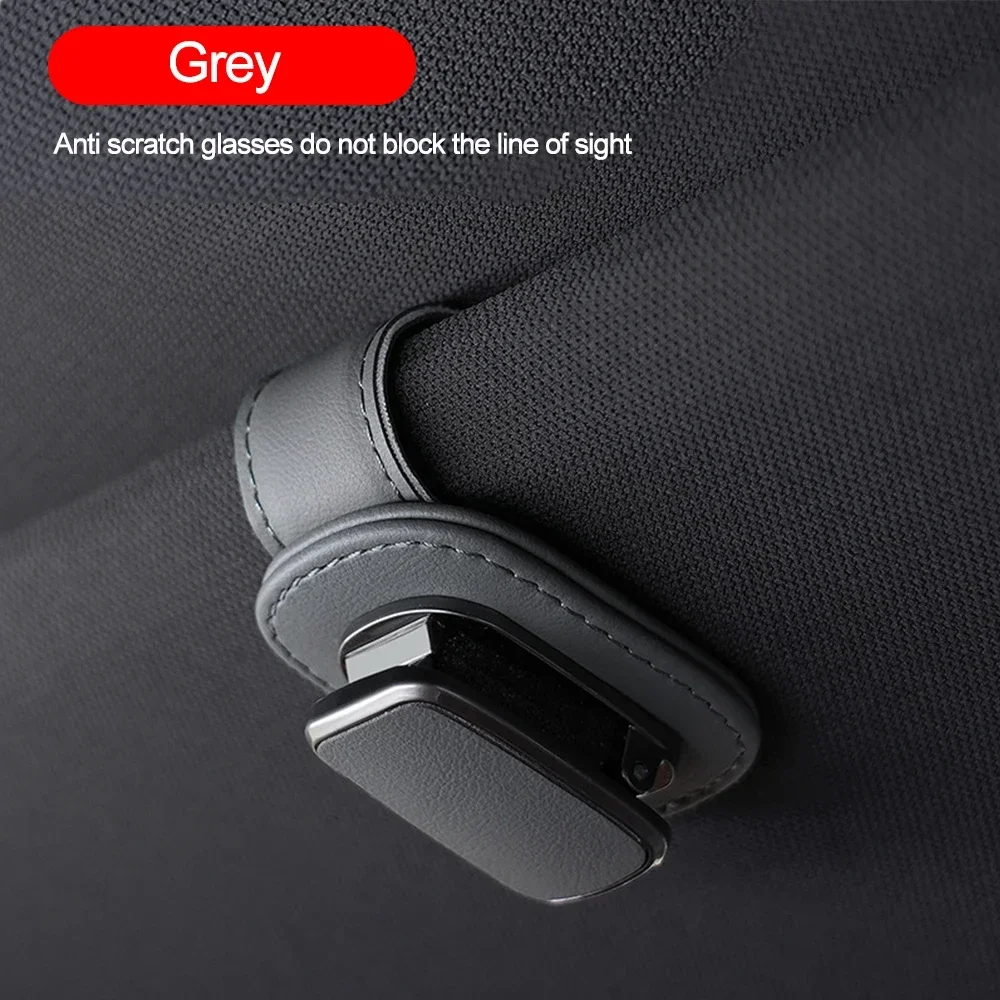 

Автомобильный зажим для хранения очков, солнцезащитный козырек, держатель для солнцезащитных очков, суперволокнистая кожа для автомобильных аксессуаров для интерьера, автомобильный держатель для очков