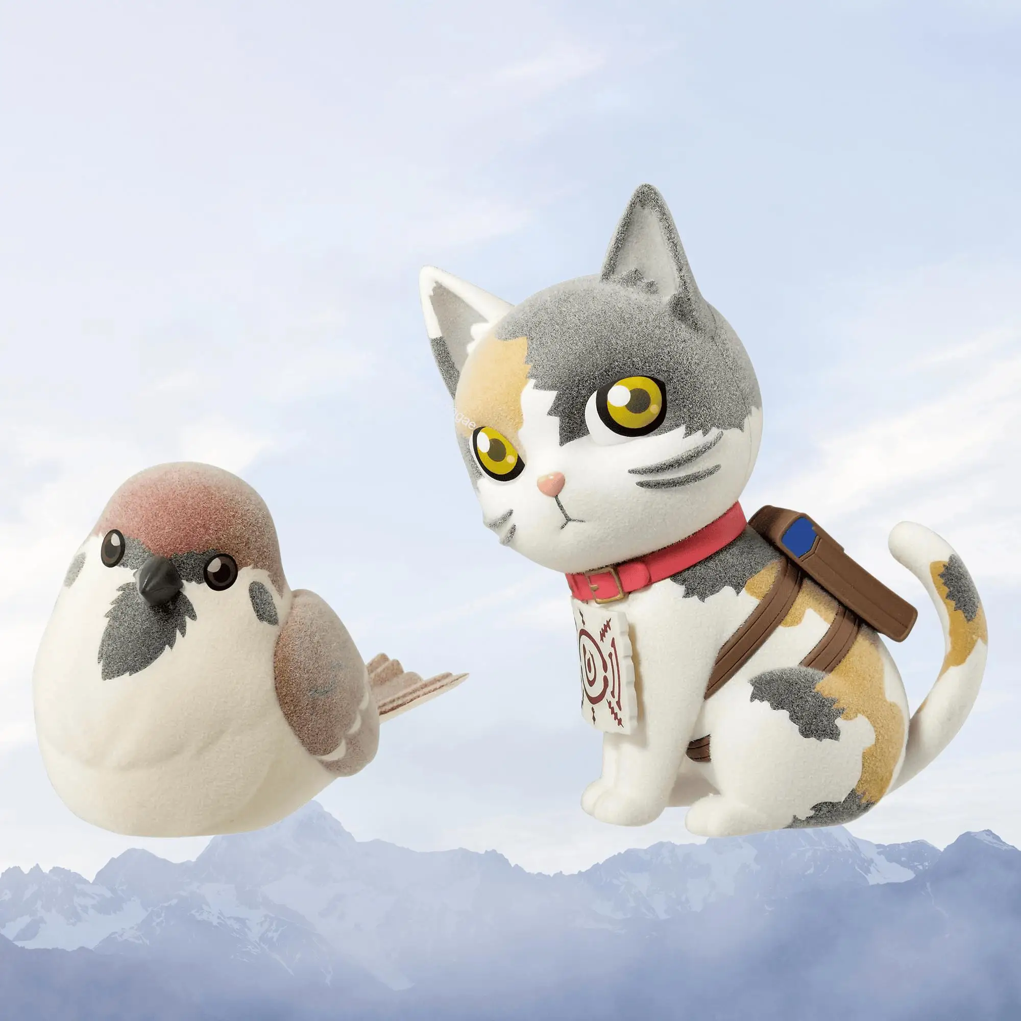 Фото Оригинальные фигурки Bandai Demon Slayer: Kimetsu no Yaiba Fluffy Puffy Chuntaro & Chachamaru, аниме-модели, игрушки, подарки, в наличии №3