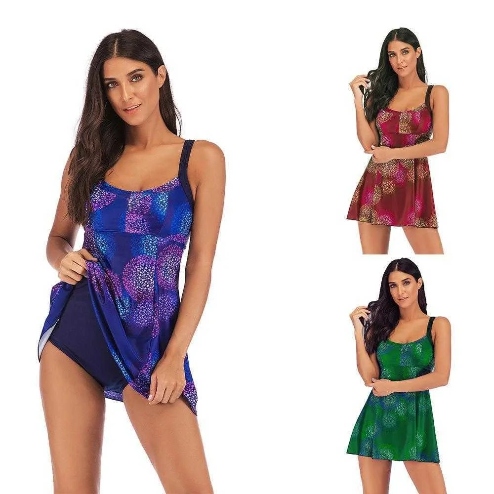 

Plus Sized Size Conservatively Thin Digital Printing Bikini Double Shoulder