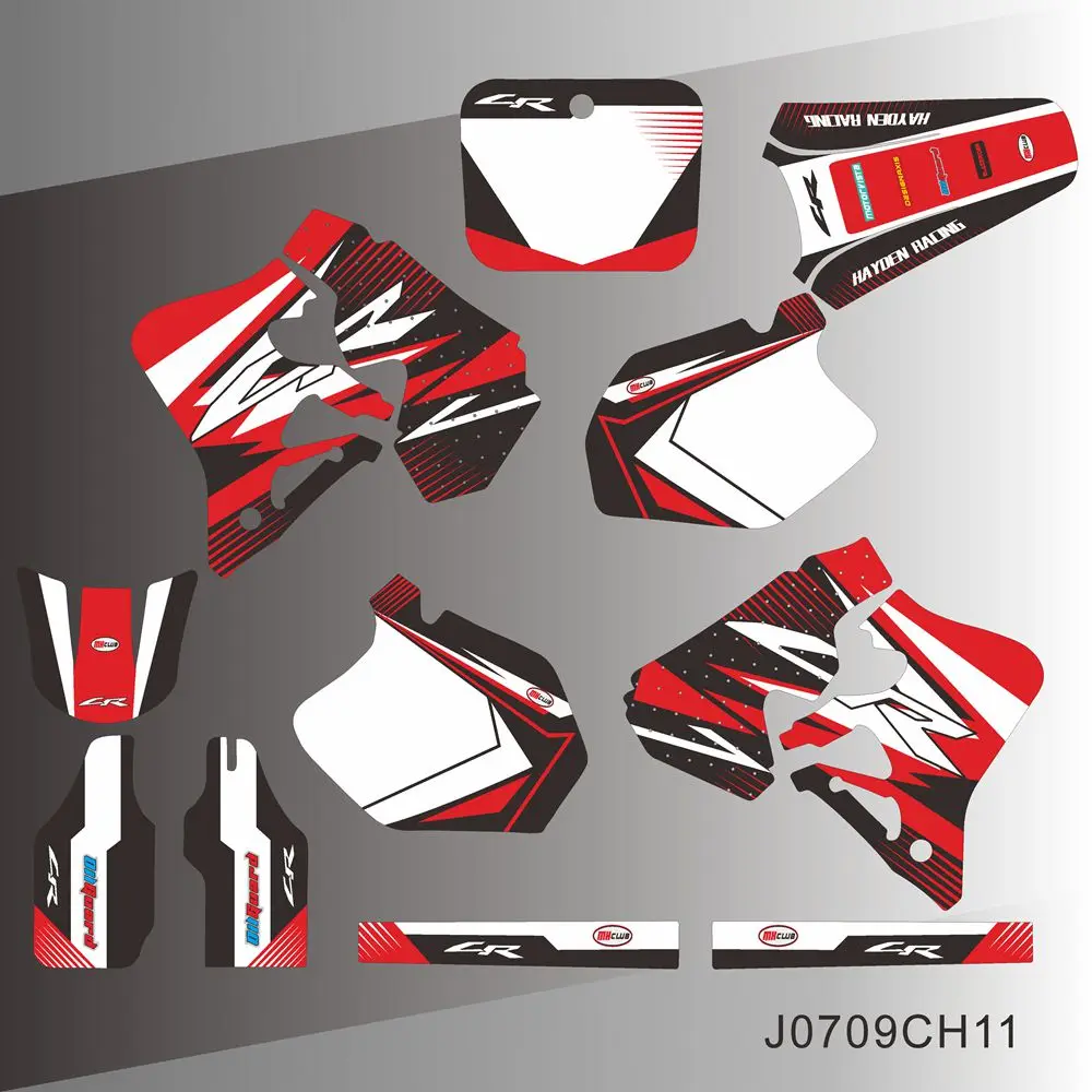 Для HONDA CR250 CR 250 1995 1996 CR125 125 1997 графические наклейки для мотоцикла фон