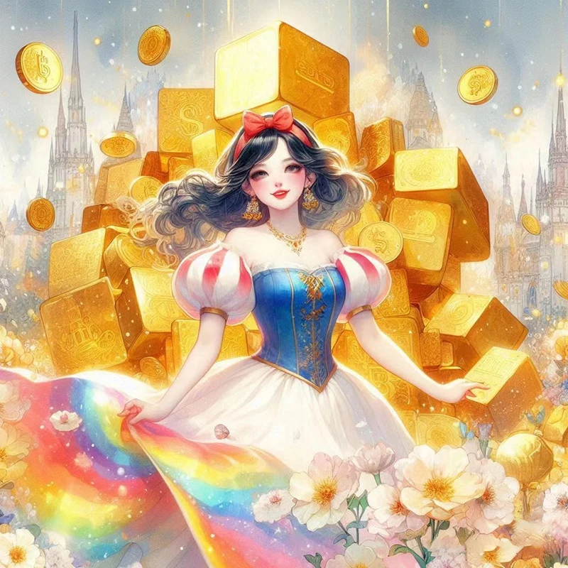 Набор для алмазной живописи Disney картина 5D ручной работы Белоснежка мультяшный