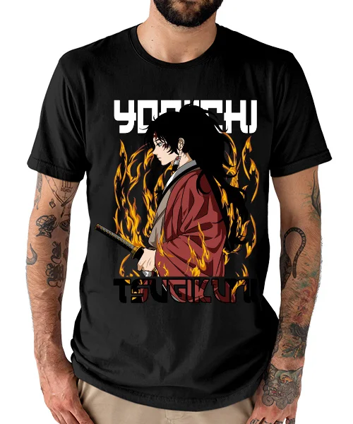 Футболка для аниме, убийца демонов Yoriichi Tsugikuni Cazador de Demon (art.: 3920c86458ac2) - 3920c86458ac2
