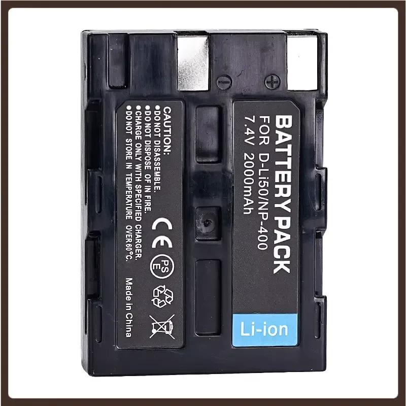 Фото Аккумуляторы 7.4V 2000mAh для Minolta NP-400 A1 A2 A5 A7 A-5D 7D, для Pentax D-LI50 K10D K20 №2